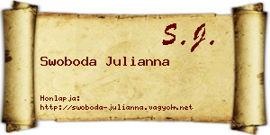 Swoboda Julianna névjegykártya